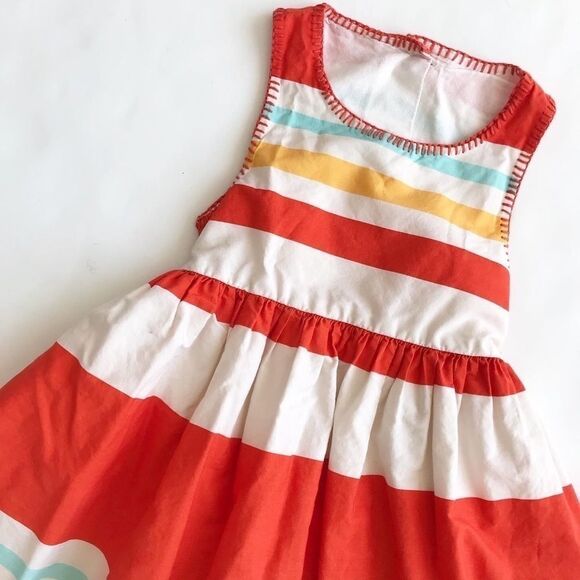 BabyGap stripe peep/open back dress GUC 4T - Picture 2 of 5